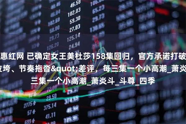 惠红网 已确定女王美杜莎158集回归，官方承诺打破"建模拉垮、节奏拖沓"差评，每三集一个小高潮_萧炎斗_斗尊_四季
