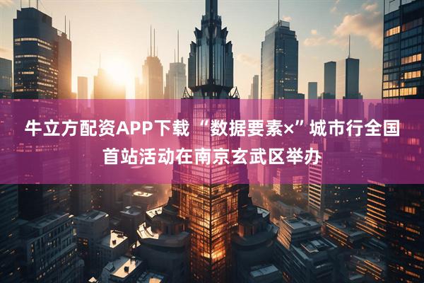 牛立方配资APP下载 “数据要素×”城市行全国首站活动在南京玄武区举办